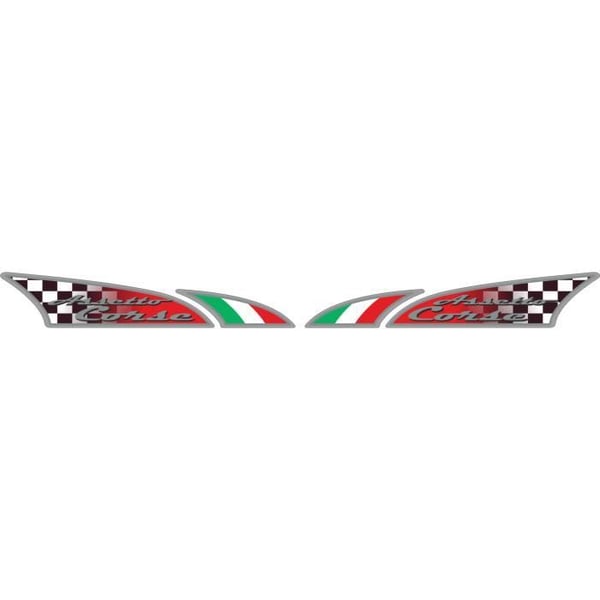 LogoSport Dekal Assetto Corse Dx-Sx 2 delar 48 x 9 cm