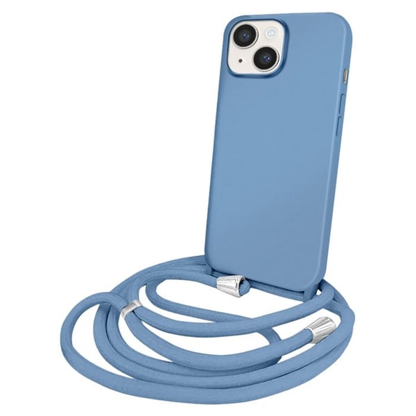 iPhone 14-skal i TPU Premium Color Lace med nackrem Moxie Blå