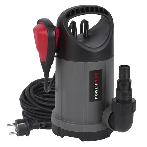 Powerplus Elektrisk Vattentäkt POWEW67902 - 250 W Nedsänkt Vattenpump, Maximal 35°C, 5000 l/h, Trädgårdsverktyg