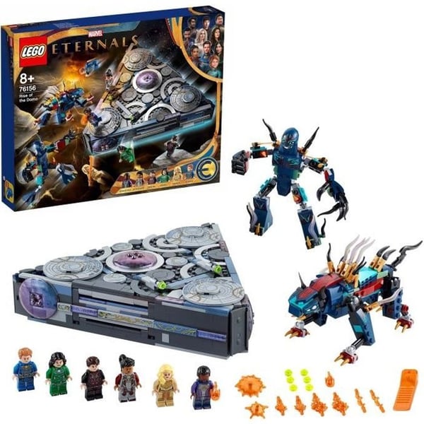 LEGO® 76156 Marvel The Rise of Domo rymdskepps superhjältebyggande leksak från filmen The Eternals