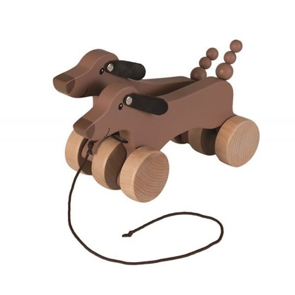 Edward hunden att dra i trä - EGMONT TOYS - Beige - Från 12 månader