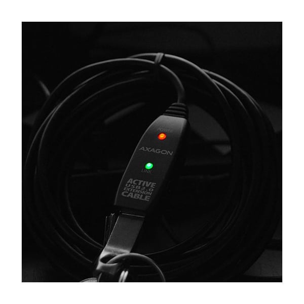USB-kabel - AXAGON - ADR-205 - 5 m - USB 2.0 - USB A-stik - Sort