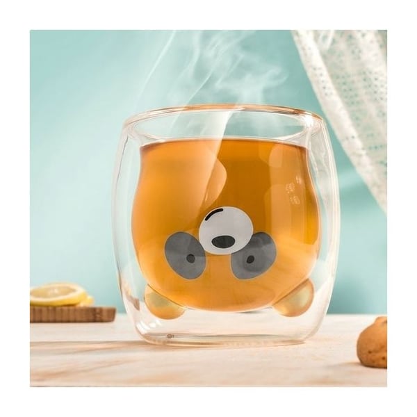 Pandamönster dubbelväggmugg Original kaffe- och temugg