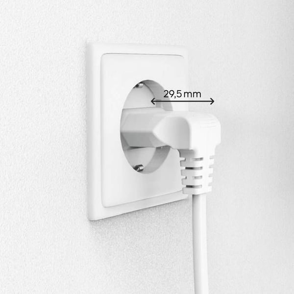 Hama 00223283 strömförsörjning Nätsladd vit 3 m
