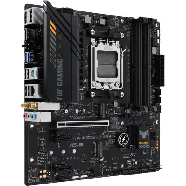 Emolevy - ASUS - TUF GAMING A620M-PLUS WIFI - AMD A620 - AM5 micro ATX -paikka