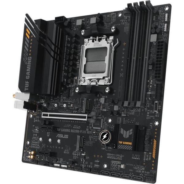 Emolevy - ASUS - TUF GAMING A620M-PLUS WIFI - AMD A620 - AM5 micro ATX -paikka