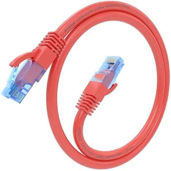 Nätverkskabel RJ45 - AISENS - A135-0785 - Kat.6 UTP - 25 cm - Röd - AWG26