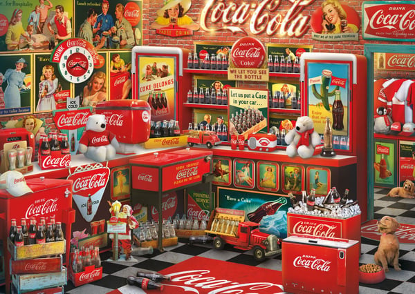 Pussel - SCHMIDT SPIELE - Coca Cola Nostalgik - 1000 bitar - Från 14 år