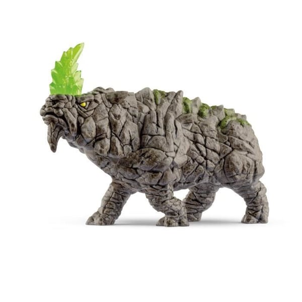 Figurine Noshörning av Pierre, Fantastisk Figur, Mytiskt och Mäktigt Monster med Rörligt Huvud, Schleich 70157 Eldrador Kreatur