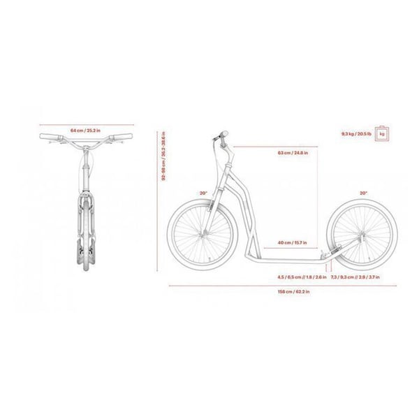 Scooter S2020 Noir 12403 - YEDOO - Grå - Trä - Från 6 år