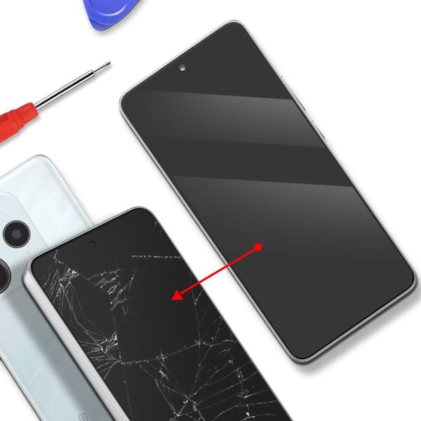 Original Fullskärm för Xiaomi Redmi Note 14 5G AMOLED Panel Service Pack Xiaomi Grå