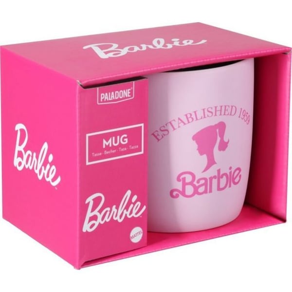 Keramikmugg - Paladone - Barbie - Rosa - Cylindrisk - Diskmaskinssäker