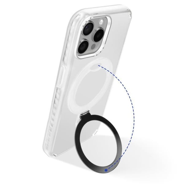 MagSafe-skal för iPhone 13 Pro Max Stötsäker med Fällbart Stöd Vit