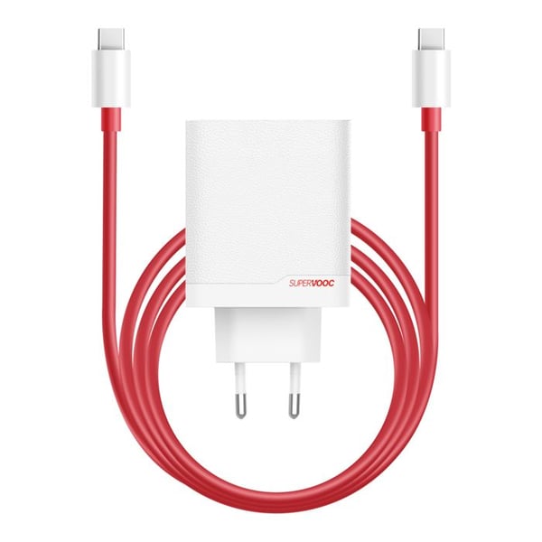 Laddare 120W Dubbel USB- och USB C-port med 1m Kabel Oneplus Vit