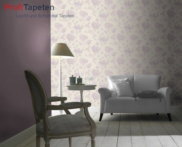 Tapet - RASCH - Best of Florentine 448542 - non-woven enfärgad - 0,53 x 10,05 m - lila