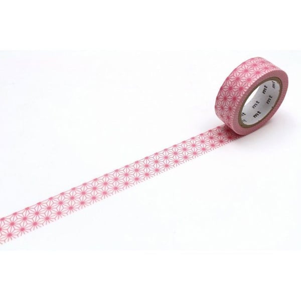 Maskeringstejp - Maskeringstejp MT stjärna asanoha rosa pastell