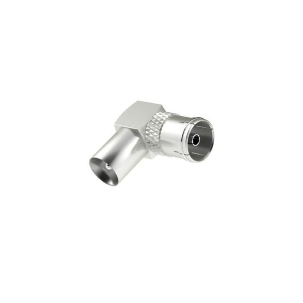 Ljud- och videoadapter - Hama - 00205202 - Koaxial hane - Koaxial hona - 90°
