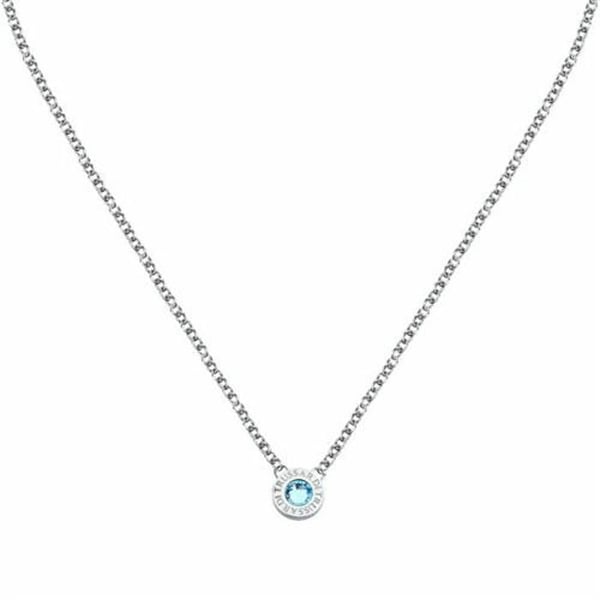 Halsband - TRUSSARDI - TJAXC109 - Stål - Blå kristall - Längd 40 cm (förlängning 5 cm)