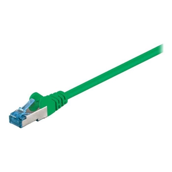 goobay - Anslutningskabel - RJ-45 (H) till RJ-45 (H) - 5 m - SFTP, PiMF - CAT 6a - halogenfri - grön