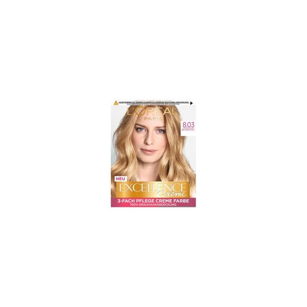 L'Oréal Paris - Färgning Excellence - 8.03 Beige Blont