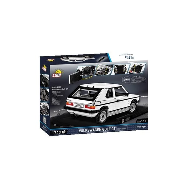 Byggset - COBI - Volkswagen Golf GTI (1976-1983) - Executive Edition - 1743 bitar - Vit