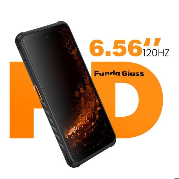 Smartphone Hammer Iron 6 5G 6 Go / 128 Go Android 15 IP69 Batteri 6050mAh Hammer Svart