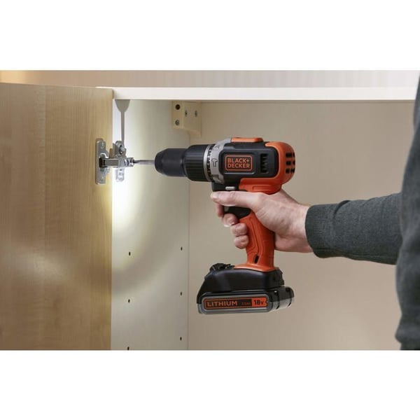 Sladdlös slagborr - Black+Decker - BCD003MEM2K-QW - 18V - 2 Ah - 1 batteri