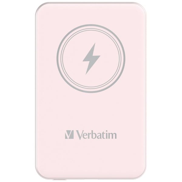 Charge 'n' Go Magnetic Wireless Power Bank 5000 Pink