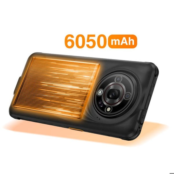 Smartphone Hammer Iron 6 5G 6 Go / 128 Go Android 15 IP69 Batteri 6050mAh Hammer Svart