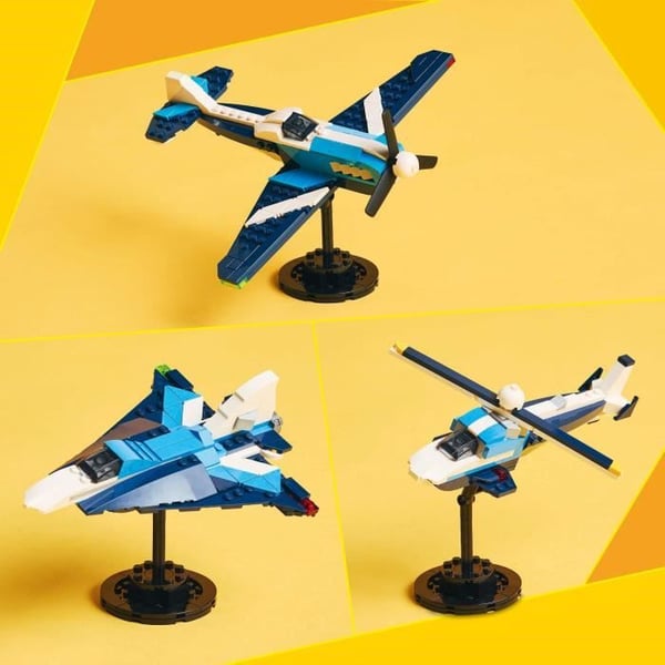 LEGO Creator 31160 3-i-1 fly: racerflyet - Byggespil fra 7 år
