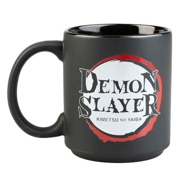 Mugg - ERIK - Demon Slayer - Keramik - Svart - Cylindrisk