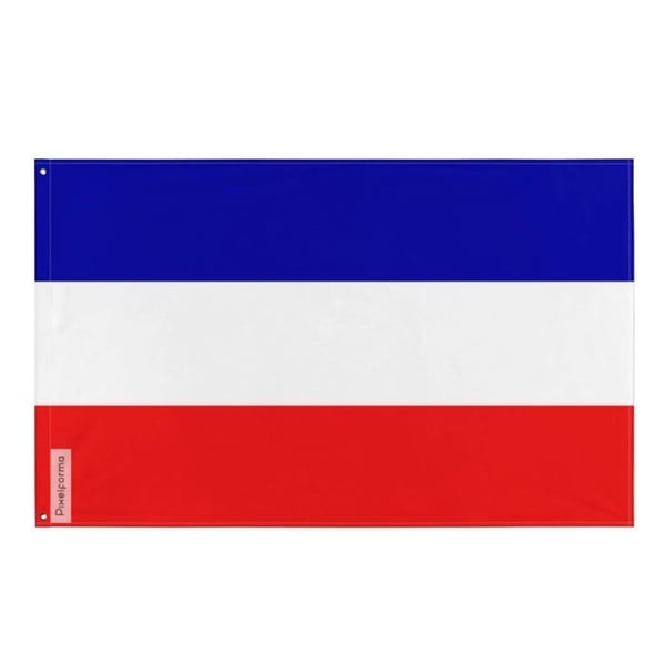 Revolutionär flagga för Fête de l'Être Suprême – 96 x 144 cm – Polyester – Järnöglor – Resistenta