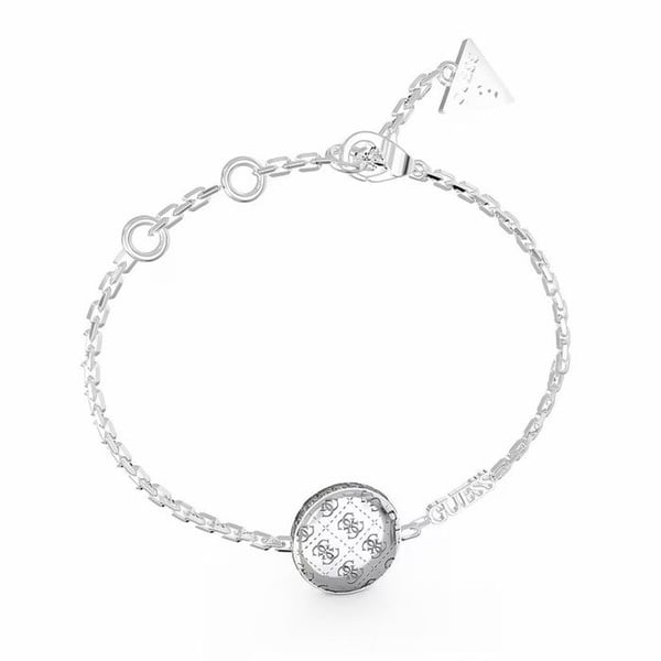 Armband - GUESS - 4G Rising Side - Silver - Kristaller - Justerbar