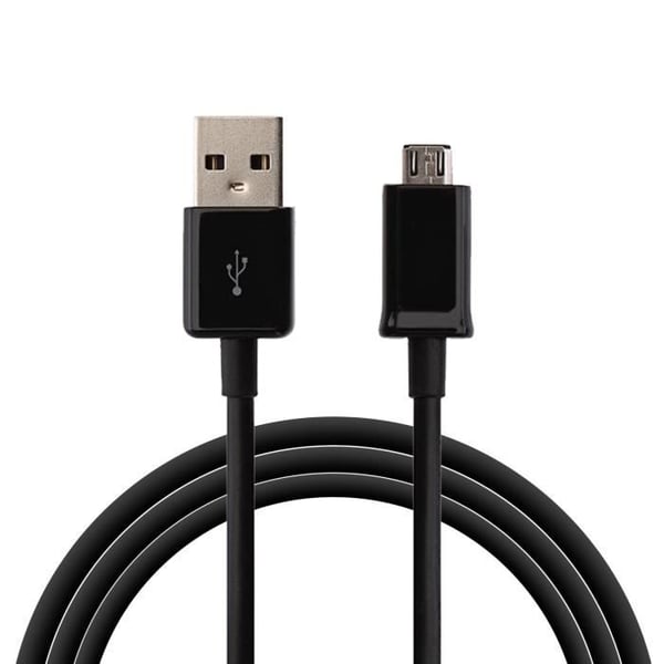 Kabel för GPS Garmin DriveLuxe 50LMT - DriveLuxe 51 LMT-S GPS Mikrousb-laddkabel Svart 1 Meter Phonillico®