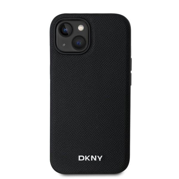iPhone 15-fodral - DKNY - Metalllogga - Svart - Ofelbar skydd - Elegant