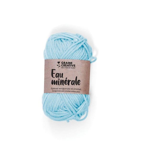 Graine Créative - Amigurumi bomullstråd Ljusblå Mineralvatten Graine Créative - Amigurumi bomullstråd Ljusblå Mineralvatten