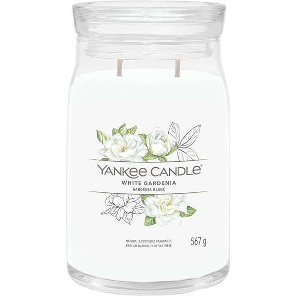 CANDELA GRANDE SIGNATUR VIT GARDENIA