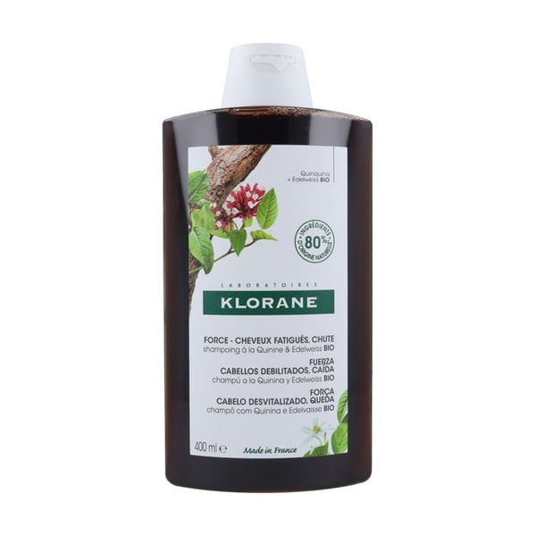 KLORANE - Ekologisk schampo med kinin och edelweiss 400 ml