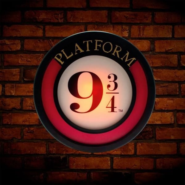 Harry Potter Platform 9 3/4 20 cm stemningslampe - BLUE SKY STUDIOS