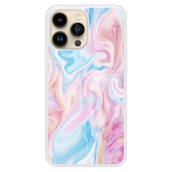 Förstärkt silikonfodral med tryck kompatibel med Apple iPhone 14 Pro Max Soap