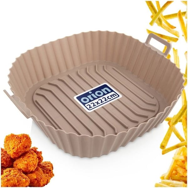 Silikonsinsats för Air Fryer - Orion - 22x22 cm - Återanvändbar livsmedelsklassad non-stick