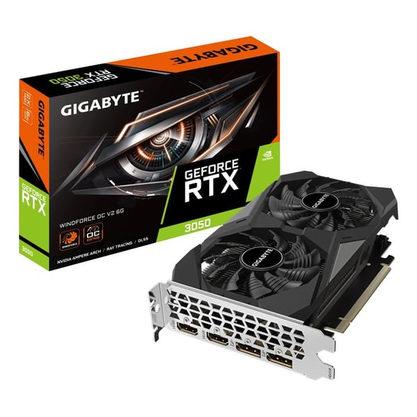 Grafikkort - Gigabyte - GeForce RTX 3050 - 6 GB GDDR6 - Dubbel fläkt WINDFORCE - PCIe 4.0