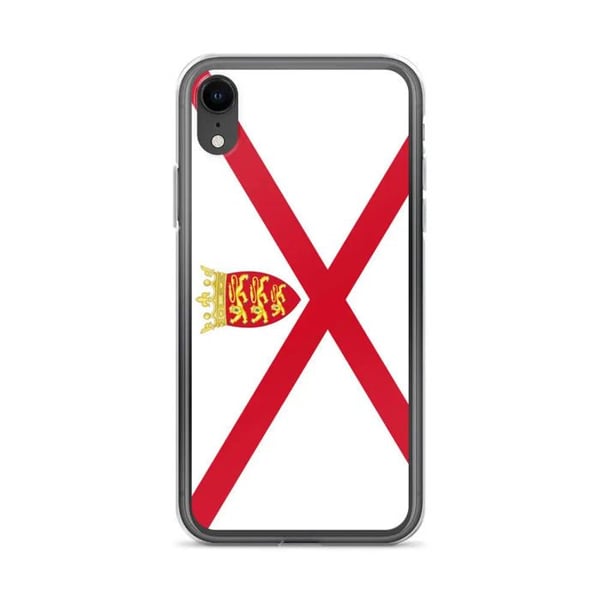 Telefonfodral – Jerseyflagga – Kompatibel med iPhone XR – Mjukskal – Slitstark och Stötsäker – Silikon – Pixelforma