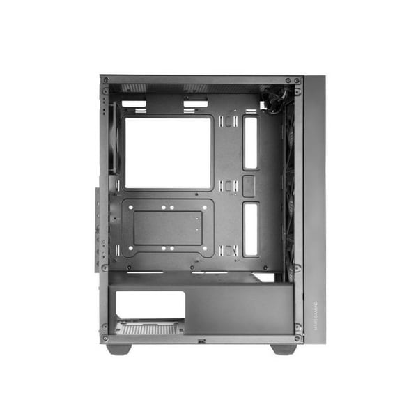ATX-chassi - Mars Gaming - MC-PMAX - 4 FDB-fläktar 120mm - MESH-panel - Svart härdat glas
