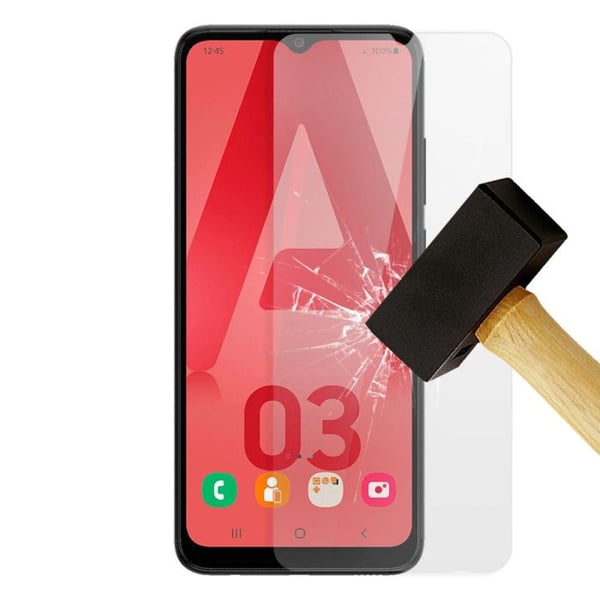 1001Coques - Härdat glas skydd för Samsung Galaxy A03S - Repbeständig skärm