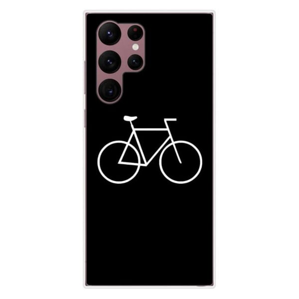 Siliconfodral - Kompatibel med Samsung Galaxy S22 Ultra - design cykel hipster