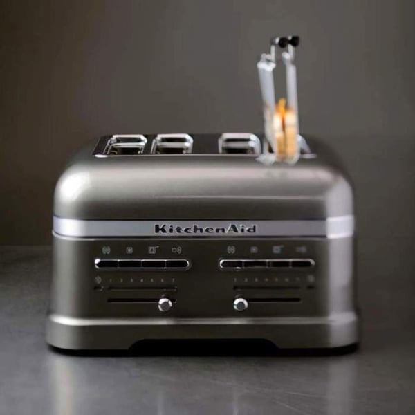 Kitchenaid brödrost med 4 platser - Tenngrå - 5KMT4205 EMS - 2500W - 7 bryningsnivåer
