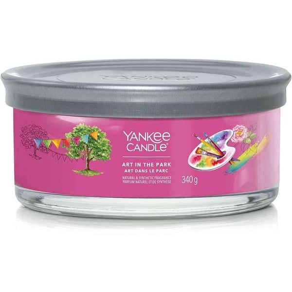 Stearinlys i krukke - YANKEE CANDLE - Kunst I Parken - 5 væger - Mellem størrelse - Moderne