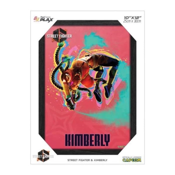Cadre Pixel Frames - BARA FÖR SPEL - Street Fighter 6 - Kimberly - 30cm x 23cm - Lentikulär