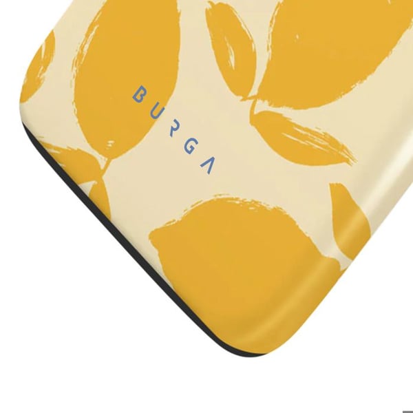 MagSafe-fodral - BURGA - iPhone 15 Pro - Mönster Lemon Tart - Elegant - Lätt skydd